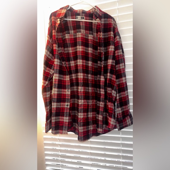 Red multicolor flannel - Picture 2 of 3